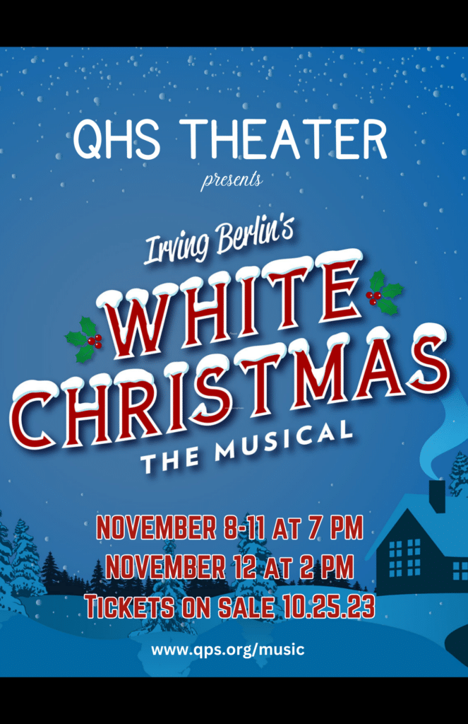 white Christmas flyer