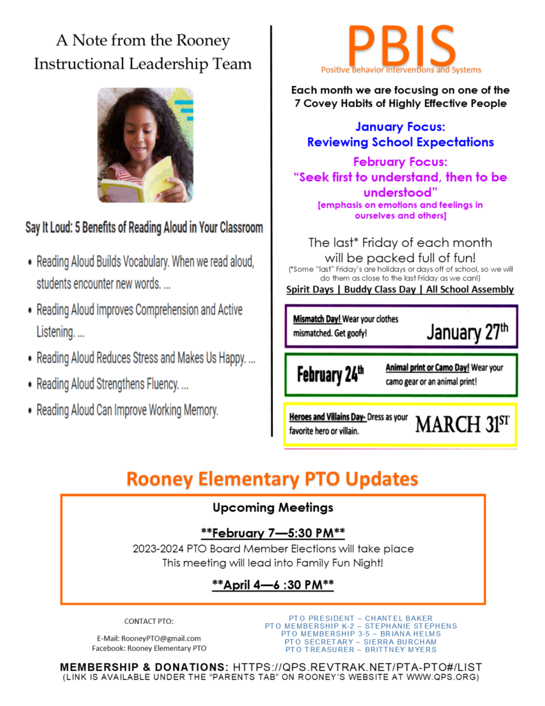 Page 2 of Family Rooney Report January 2023
