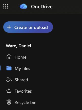 onedrive online landing page