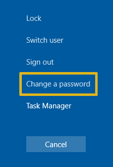 Change Password