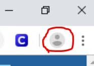 chrome user icon