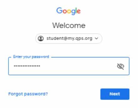 chrome login password window