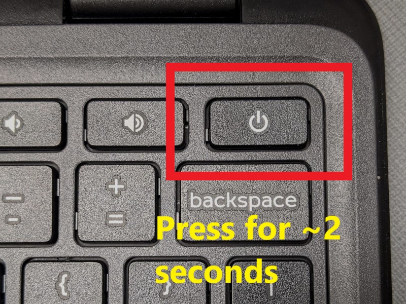 chromebook power button