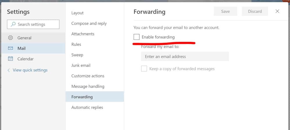 forwarding-settings